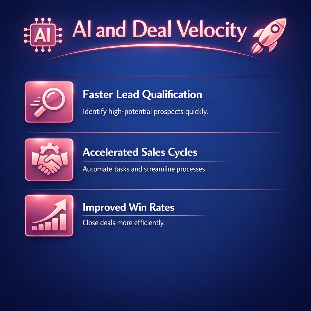 AI and Deal Velocity — key stats, steps and framework infographic for B2B revenue teams | Revspire