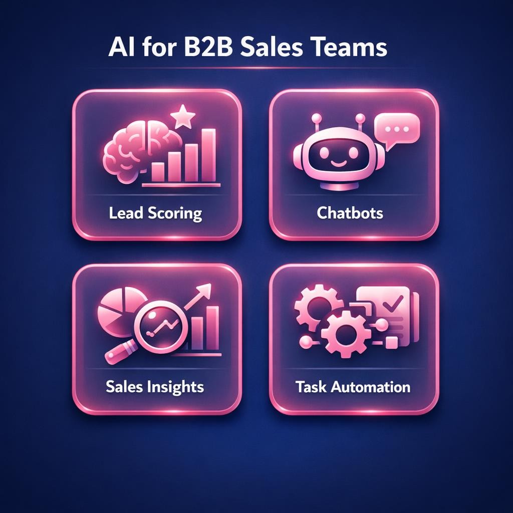 AI for B2B Sales Teams — key stats, steps and framework infographic for B2B revenue teams | Revspire