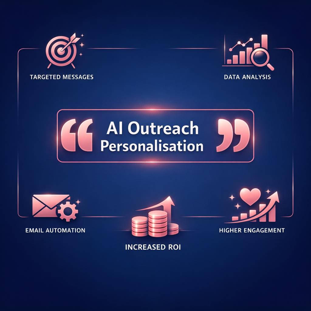 AI Outreach Personalisation — key stats, steps and framework infographic for B2B revenue teams | Revspire