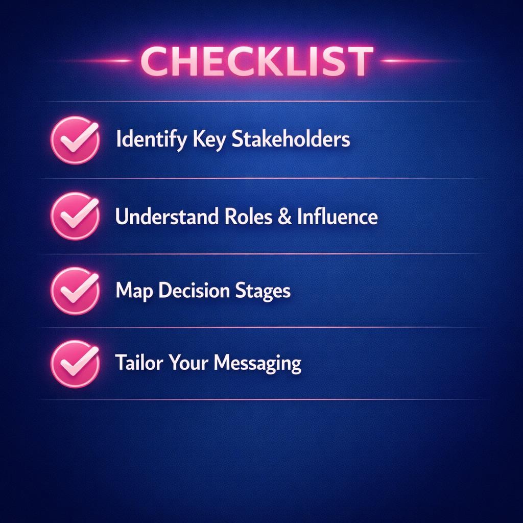 Buying Committee Mapping — key stats, steps and framework infographic for B2B revenue teams | Revspire