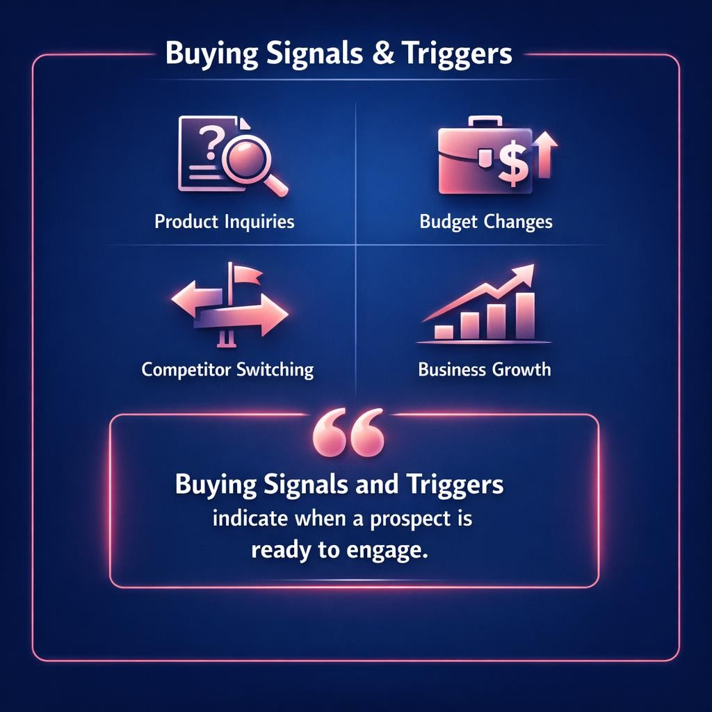 Buying Signals and Triggers — key stats, steps and framework infographic for B2B revenue teams | Revspire