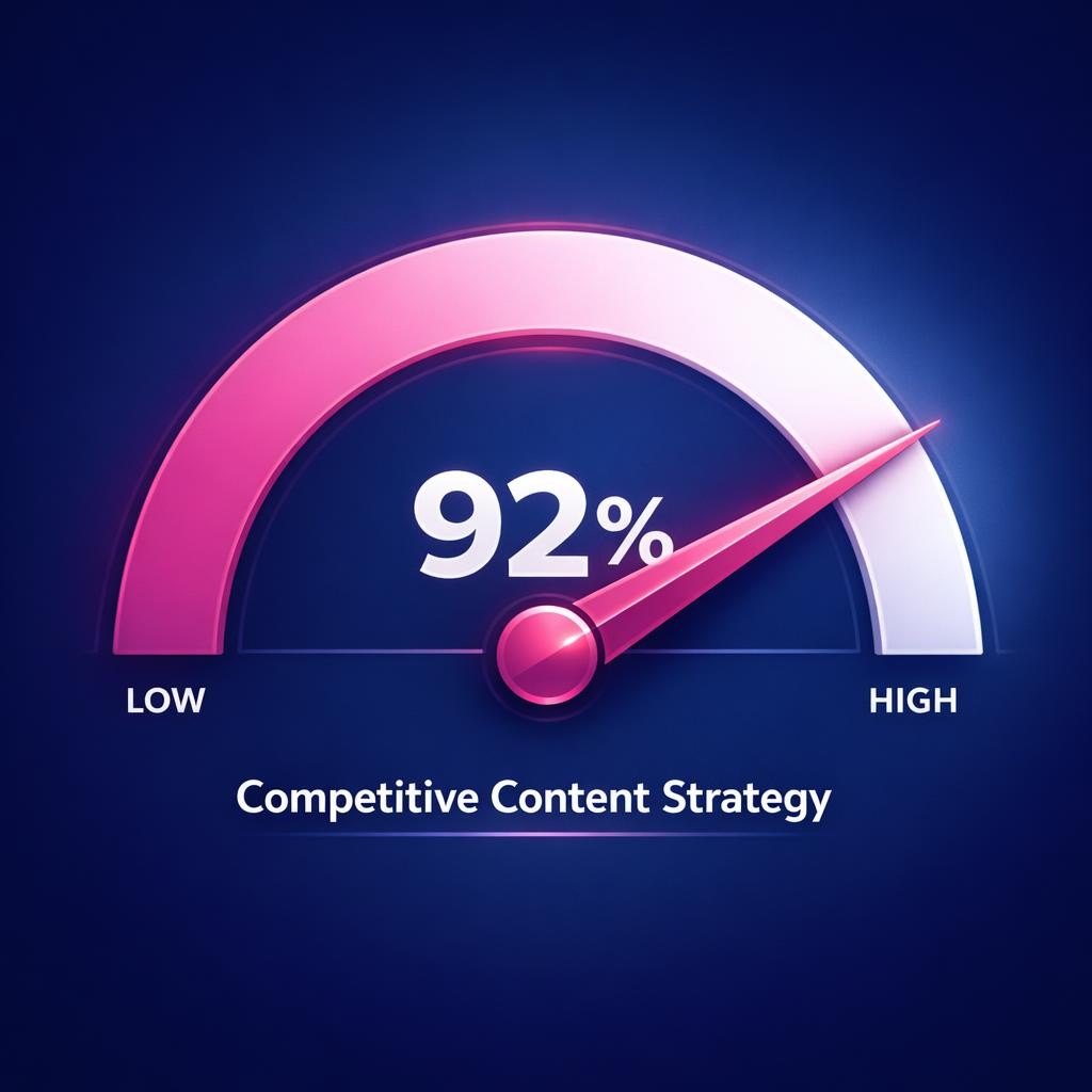 Competitive Content Strategy — key stats, steps and framework infographic for B2B revenue teams | Revspire