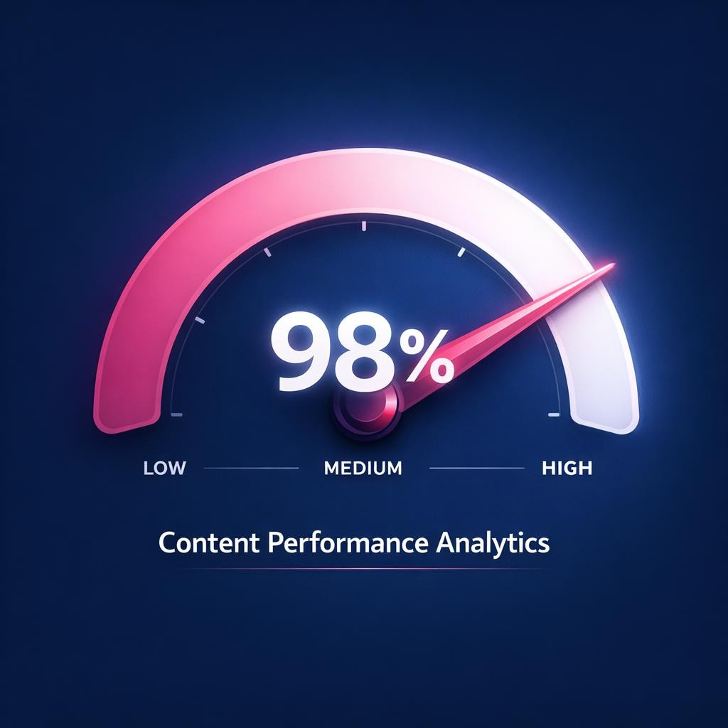 Content Performance Analytics — key stats, steps and framework infographic for B2B revenue teams | Revspire