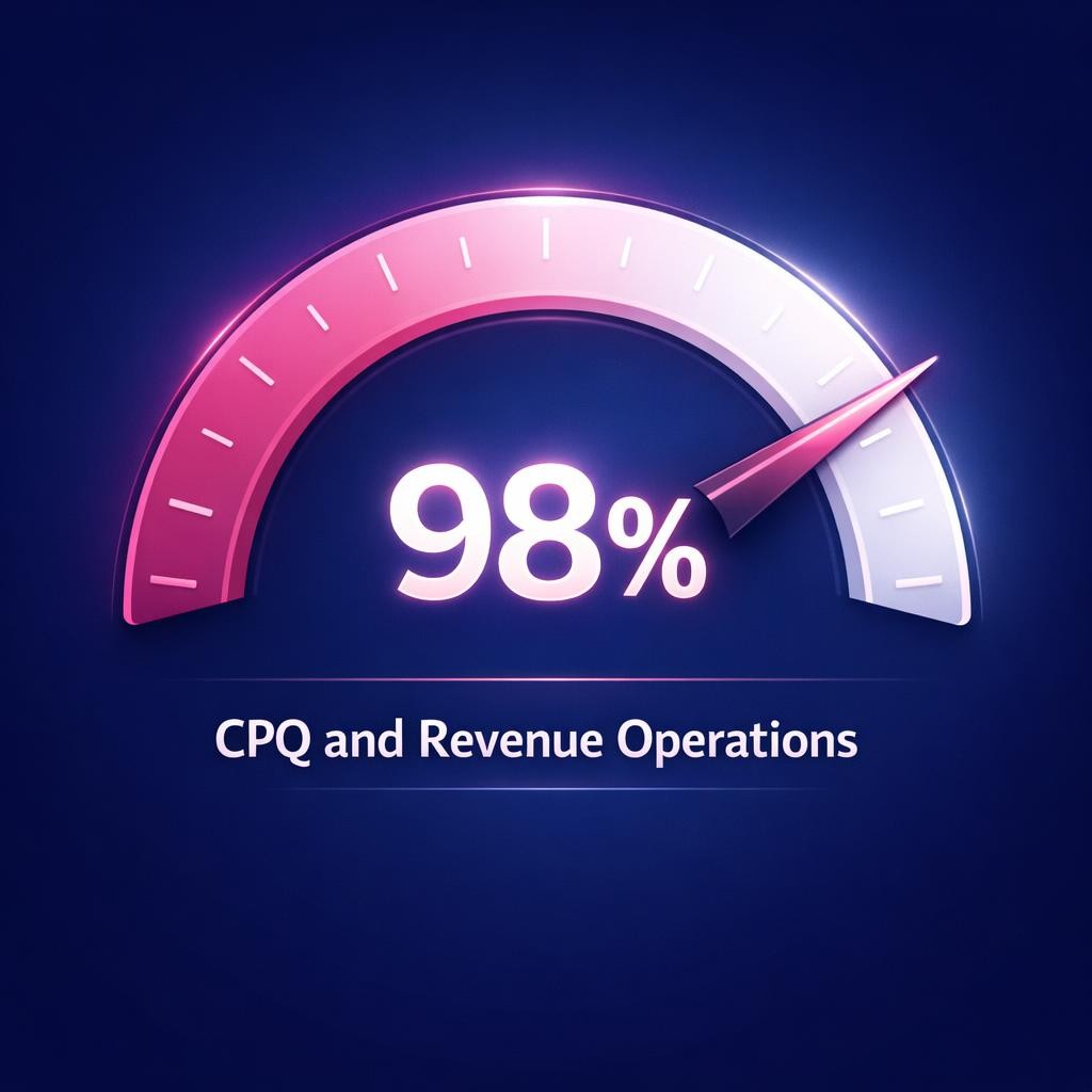 CPQ and Revenue Operations — key stats, steps and framework infographic for B2B revenue teams | Revspire