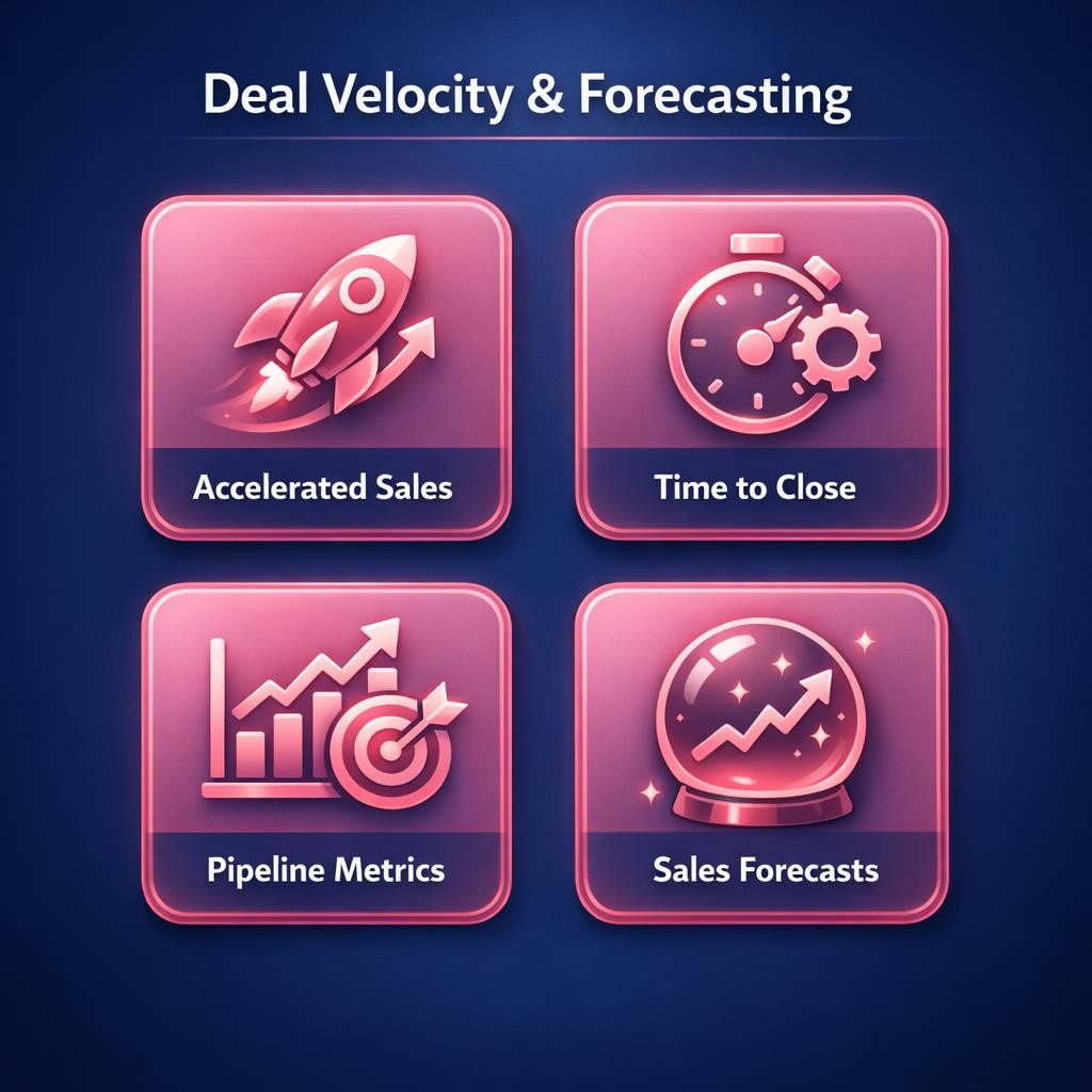 Deal Velocity and Forecasting — key stats, steps and framework infographic for B2B revenue teams | Revspire