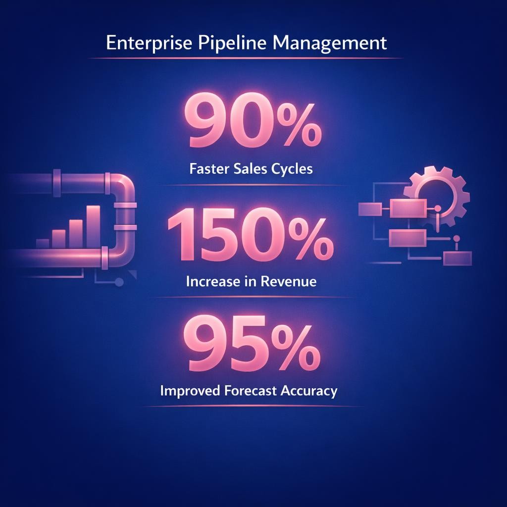 Enterprise Pipeline Management — key stats, steps and framework infographic for B2B revenue teams | Revspire