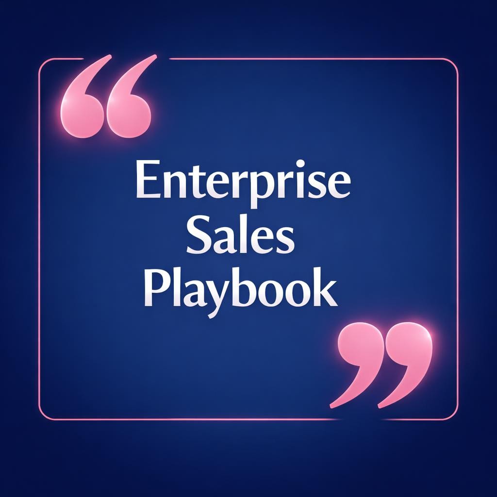 Enterprise Sales Playbook — key stats, steps and framework infographic for B2B revenue teams | Revspire