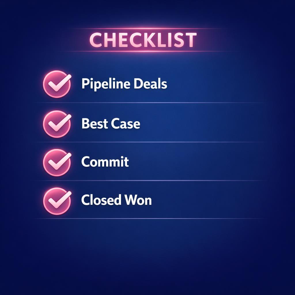 Forecast Categories — key stats, steps and framework infographic for B2B revenue teams | Revspire