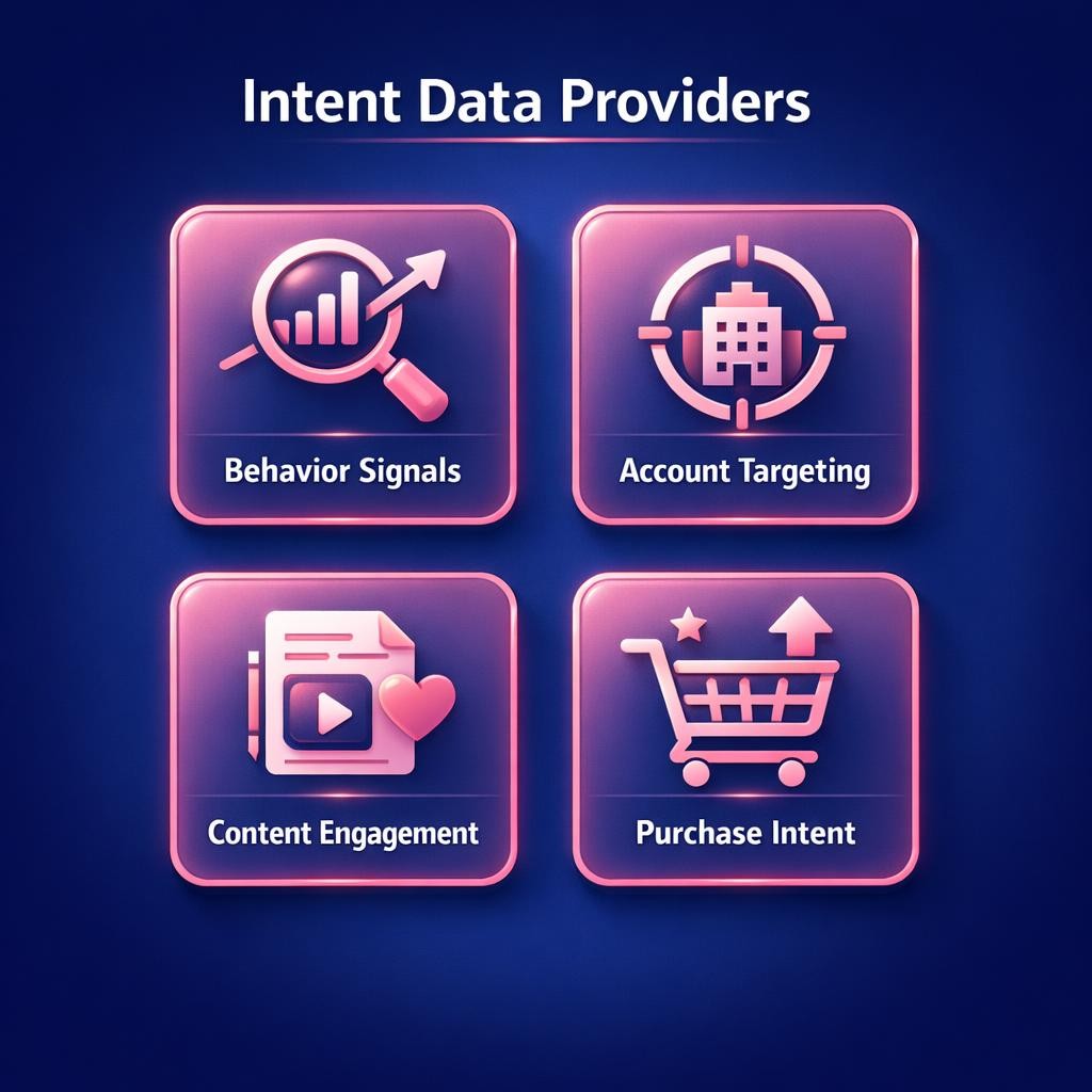 Intent Data Providers — key stats, steps and framework infographic for B2B revenue teams | Revspire