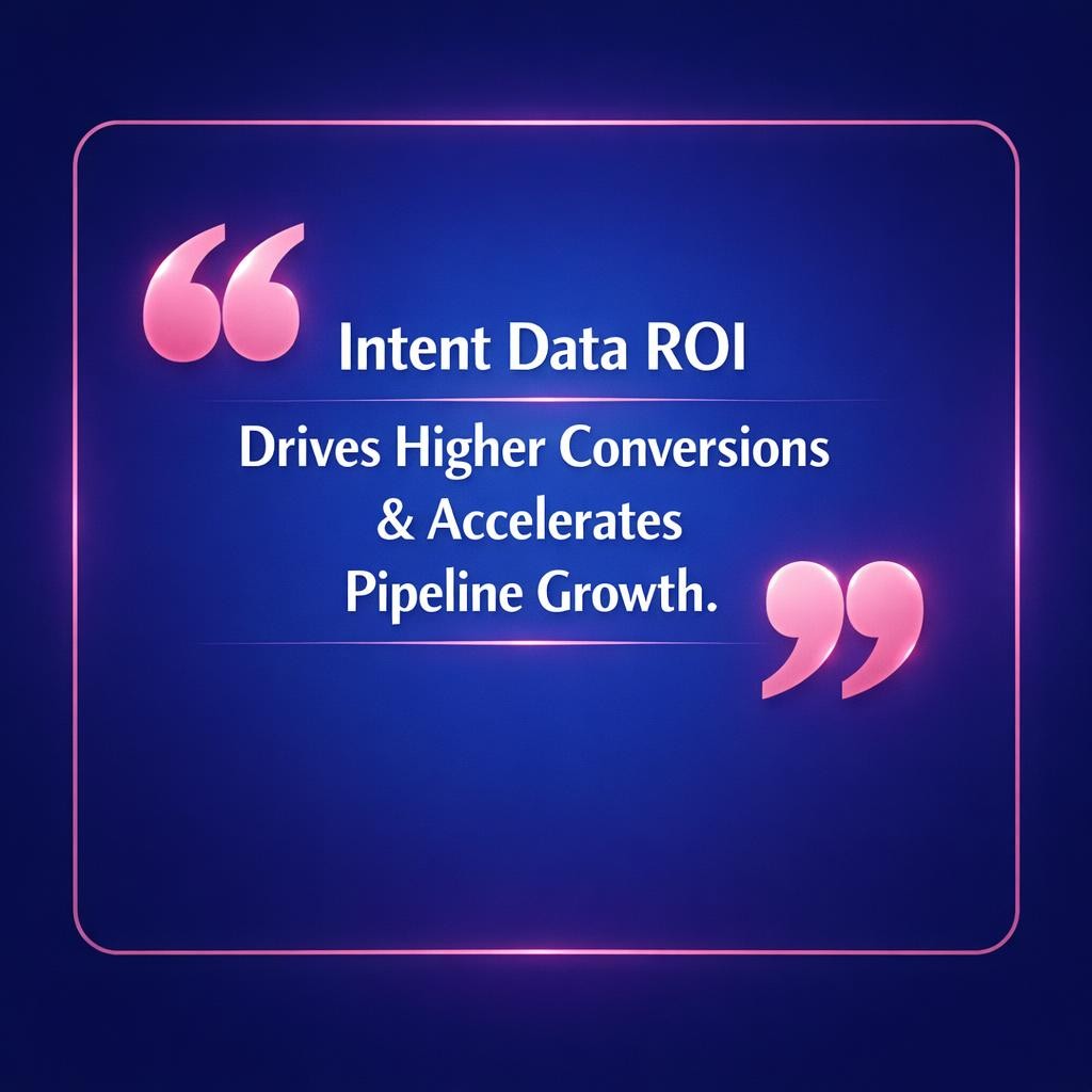 Intent Data ROI — key stats, steps and framework infographic for B2B revenue teams | Revspire