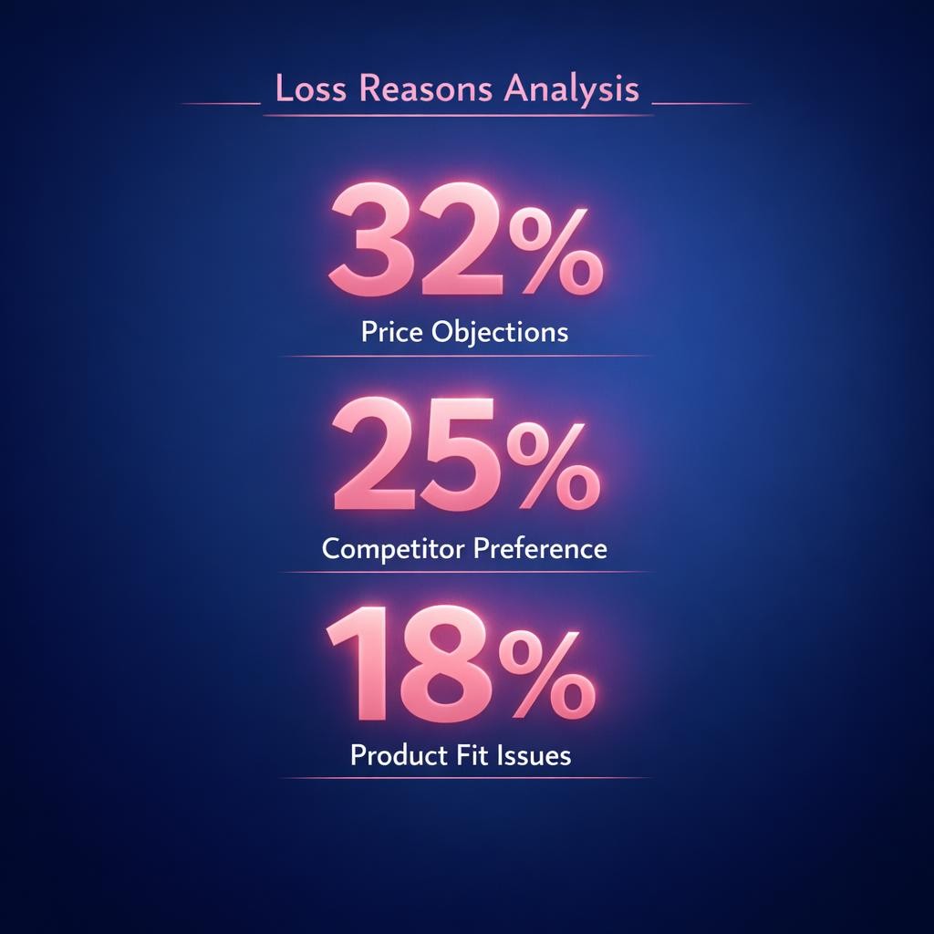 Loss Reasons Analysis — key stats, steps and framework infographic for B2B revenue teams | Revspire