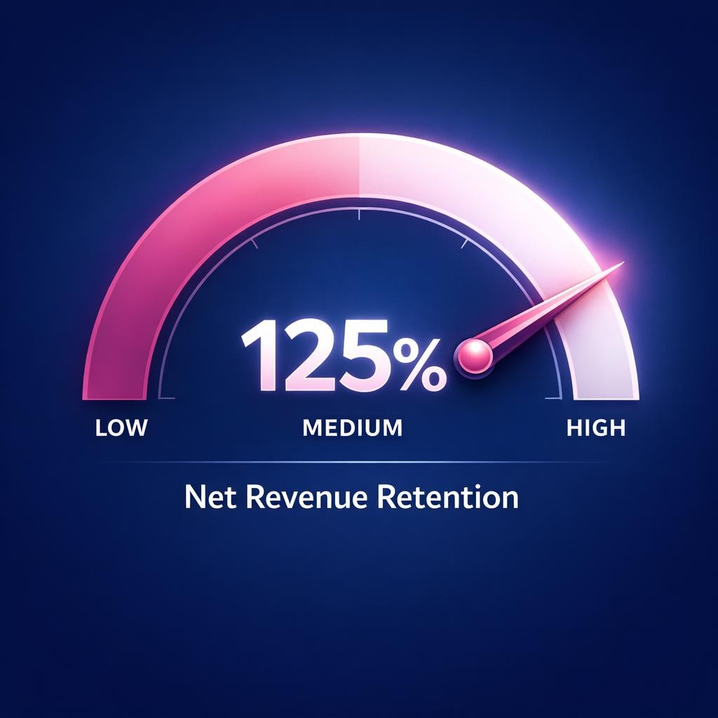 Net Revenue Retention — key stats, steps and framework infographic for B2B revenue teams | Revspire