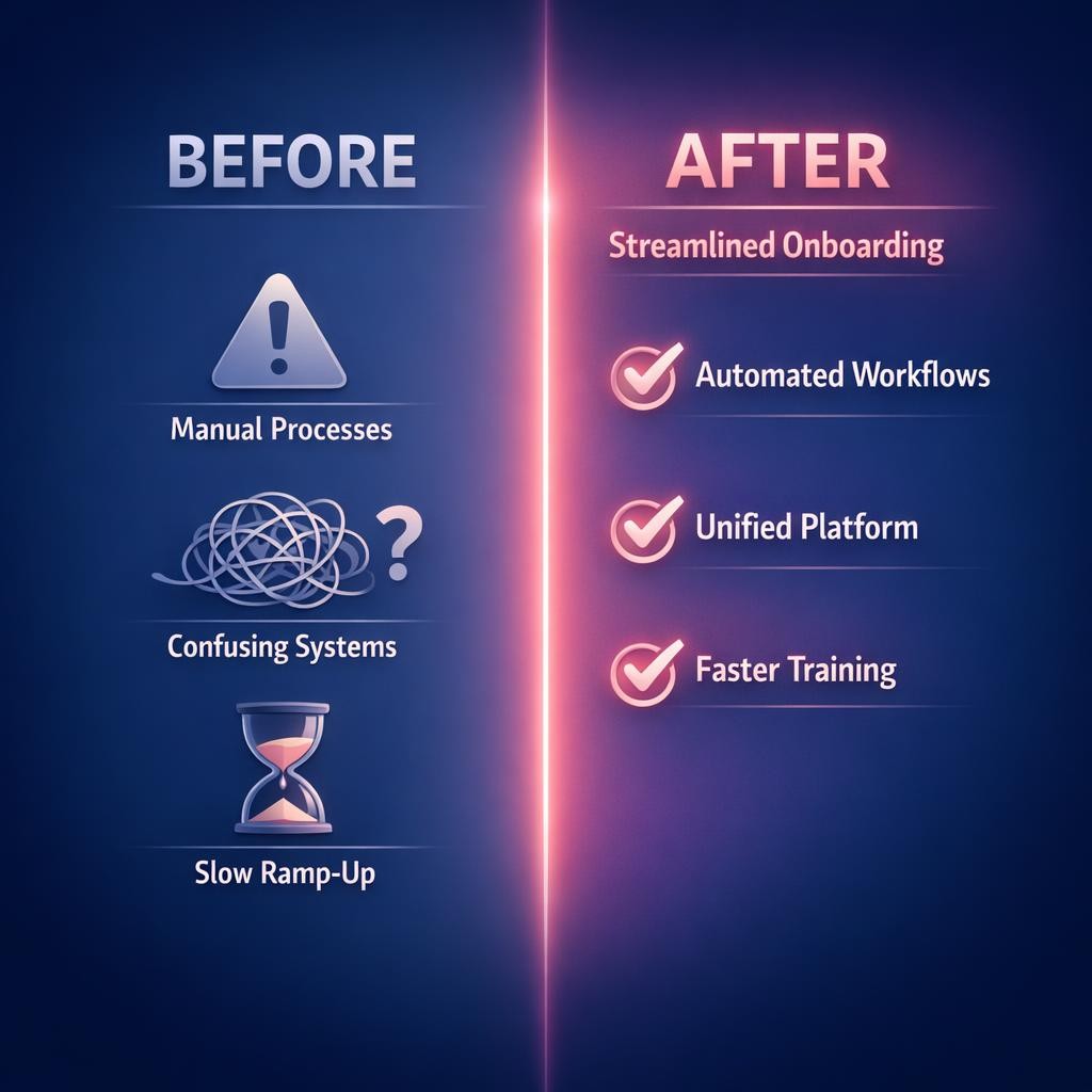 Onboarding Technology Stack — key stats, steps and framework infographic for B2B revenue teams | Revspire