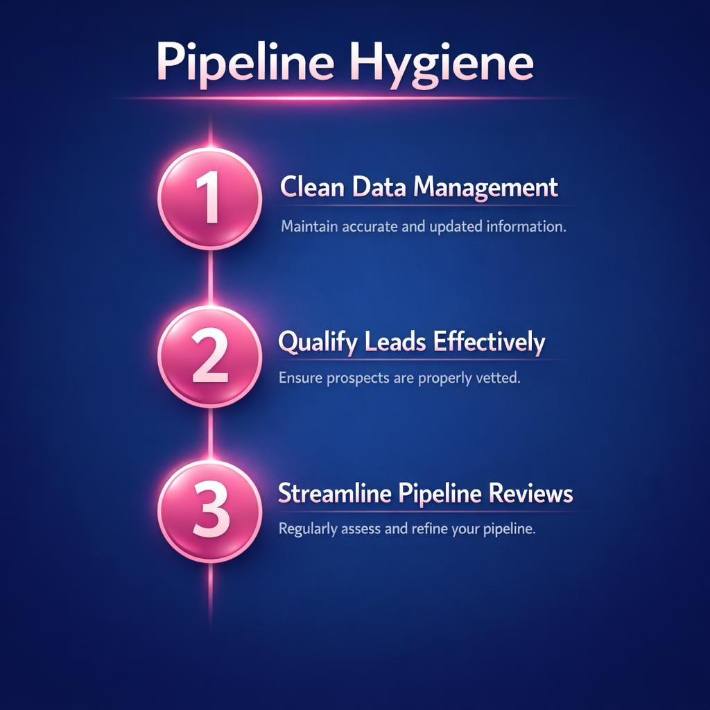 Pipeline Hygiene — key stats, steps and framework infographic for B2B revenue teams | Revspire