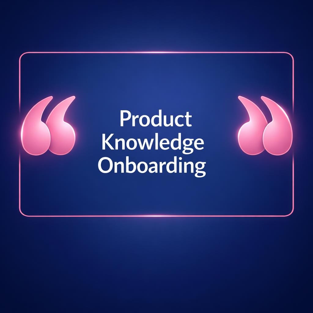 Product Knowledge Onboarding — key stats, steps and framework infographic for B2B revenue teams | Revspire
