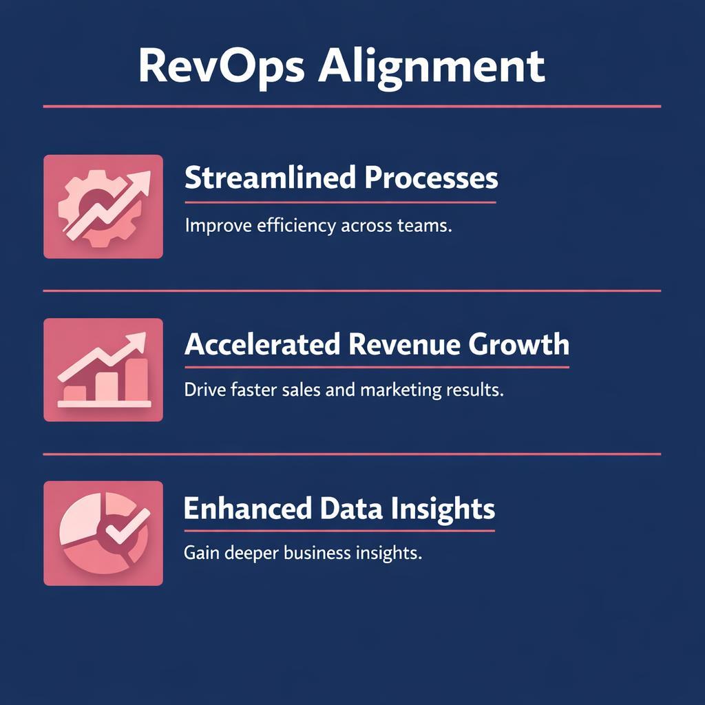 RevOps Alignment — key stats, steps and framework infographic for B2B revenue teams | Revspire