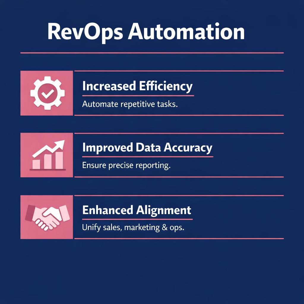 RevOps Automation — key stats, steps and framework infographic for B2B revenue teams | Revspire