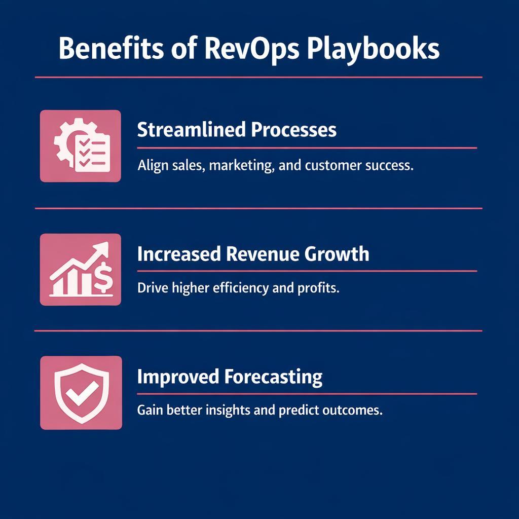 RevOps Playbooks — key stats, steps and framework infographic for B2B revenue teams | Revspire