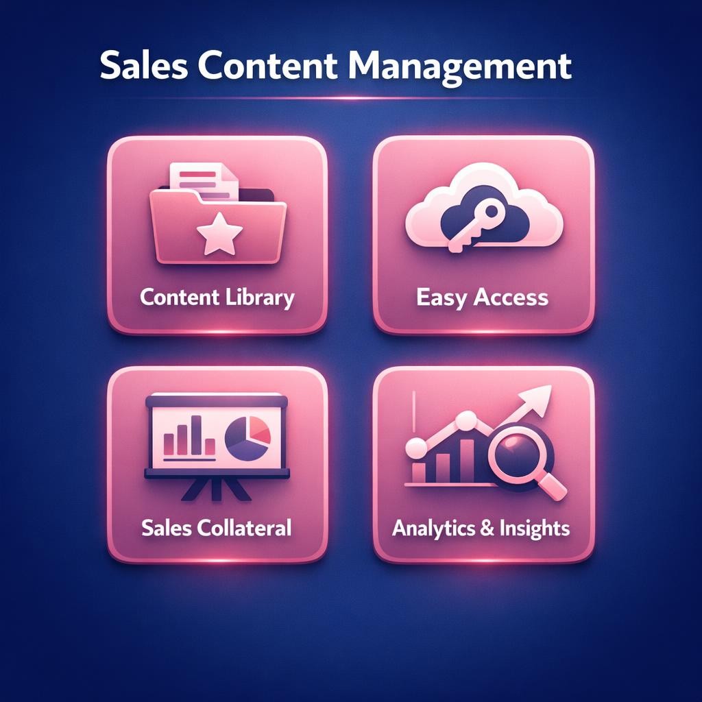 Sales Content Management — key stats, steps and framework infographic for B2B revenue teams | Revspire
