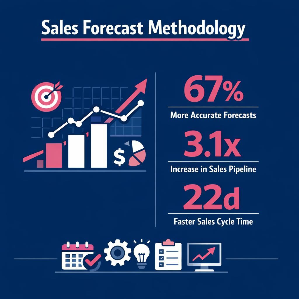 Sales Forecast Methodology — key stats, steps and framework infographic for B2B revenue teams | Revspire
