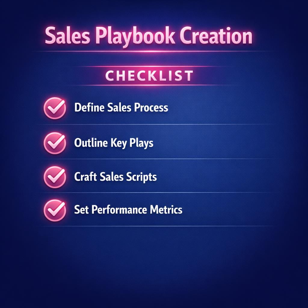 Sales Playbook Creation — key stats, steps and framework infographic for B2B revenue teams | Revspire