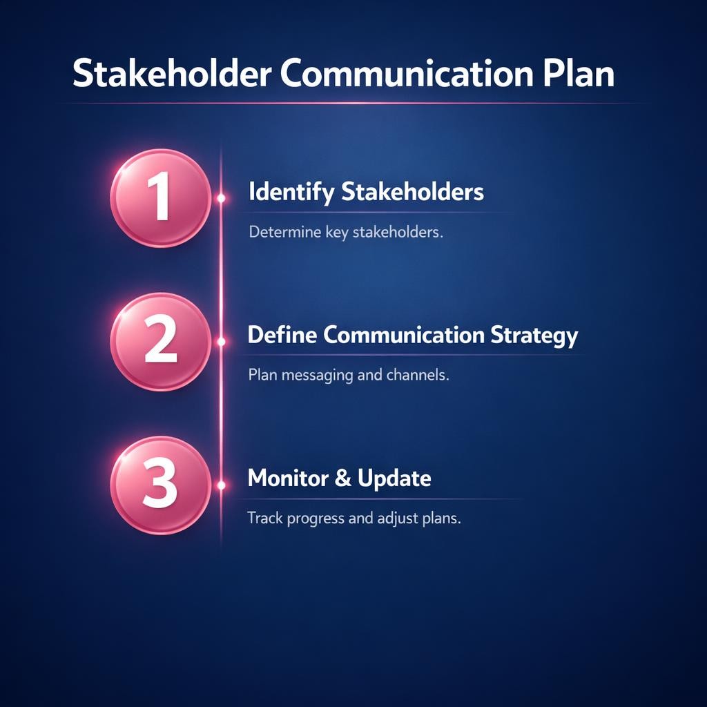 Stakeholder Communication Plan — key stats, steps and framework infographic for B2B revenue teams | Revspire