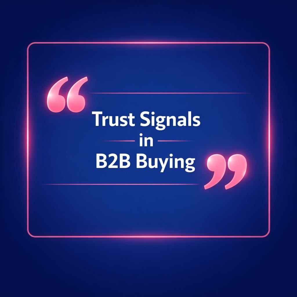 Trust Signals in B2B Buying — key stats, steps and framework infographic for B2B revenue teams | Revspire
