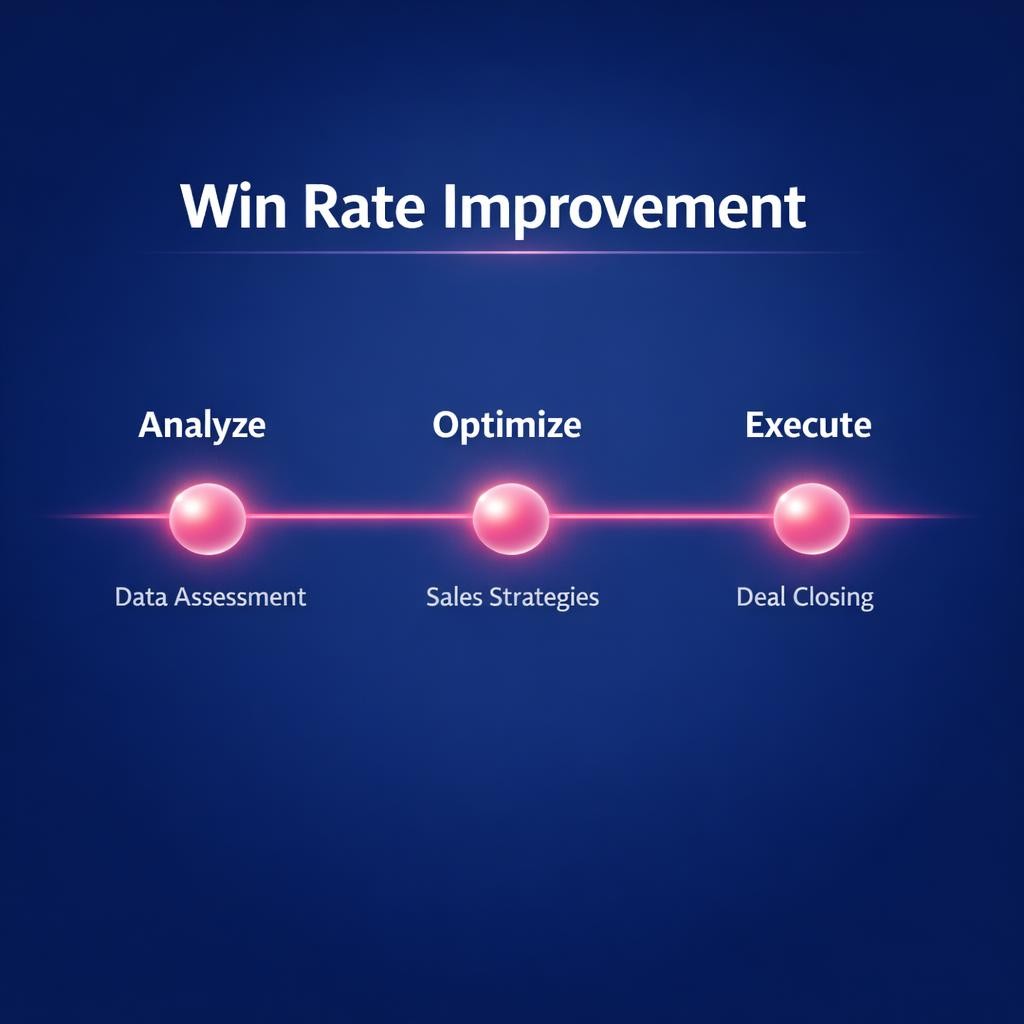 Win Rate Improvement — key stats, steps and framework infographic for B2B revenue teams | Revspire