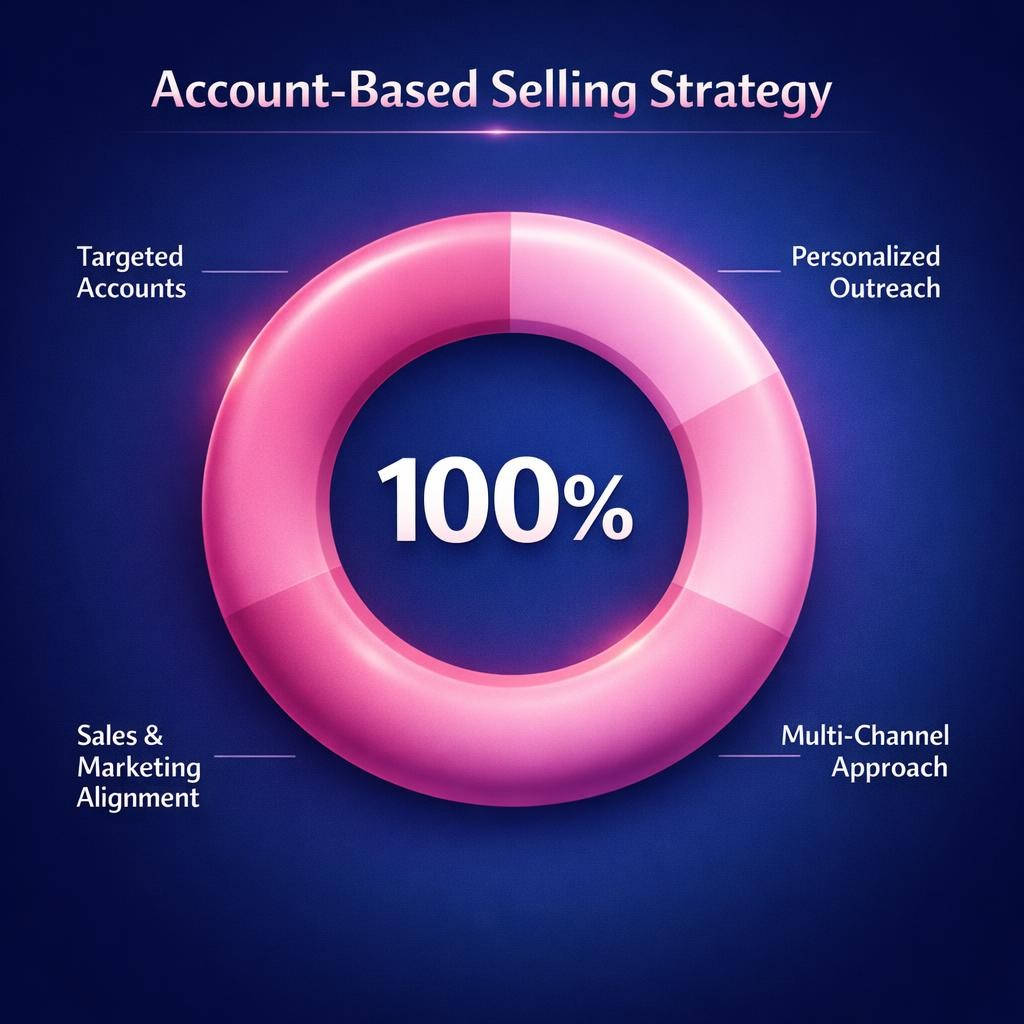 Account-Based Selling Strategy — key stats, steps and framework infographic for B2B revenue teams | Revspire