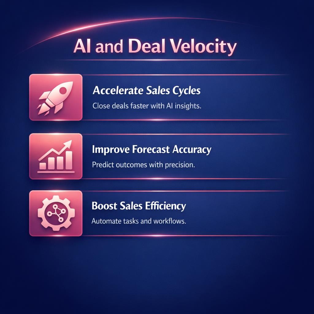 AI and Deal Velocity — key stats, steps and framework infographic for B2B revenue teams | Revspire
