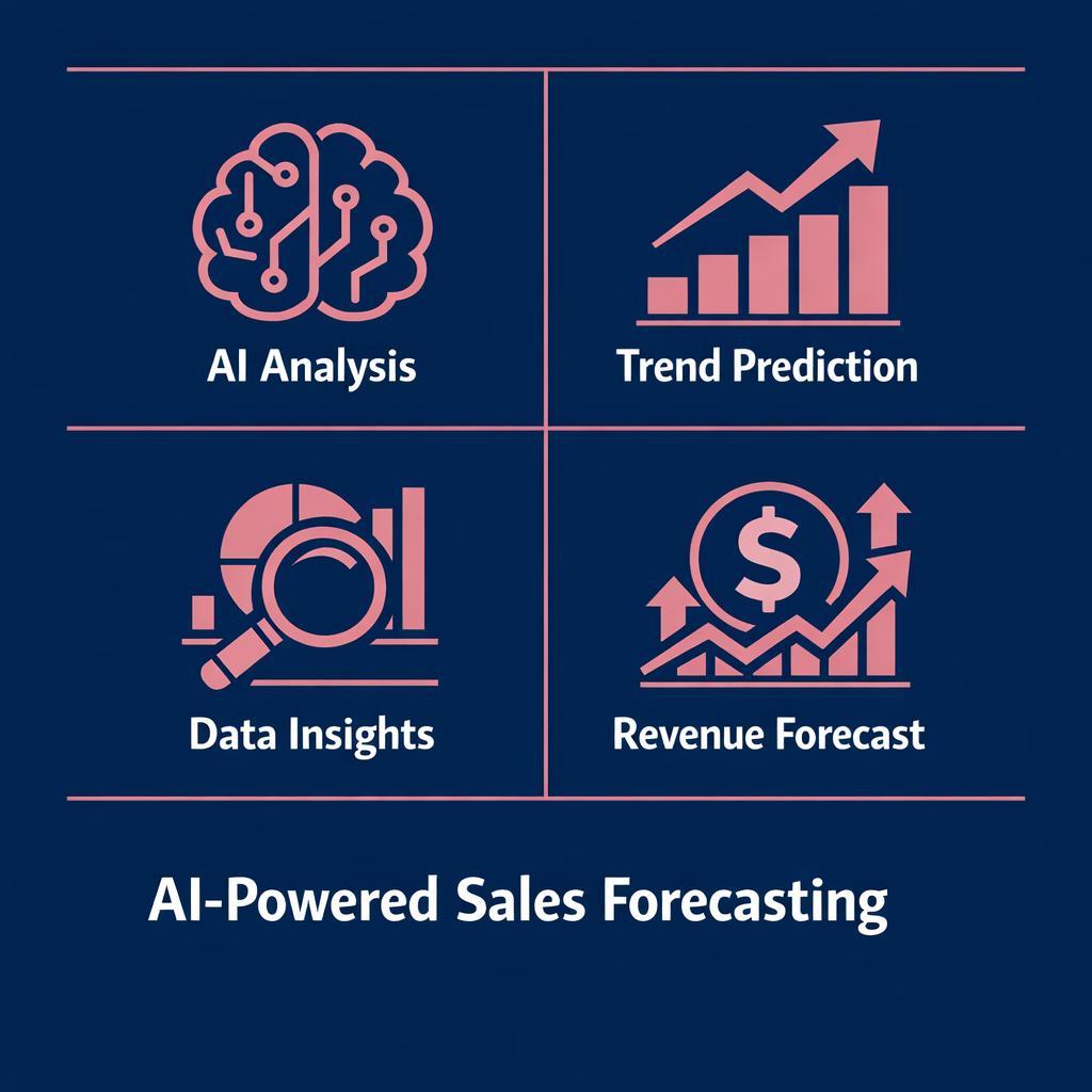 AI-Powered Sales Forecasting — key stats, steps and framework infographic for B2B revenue teams | Revspire