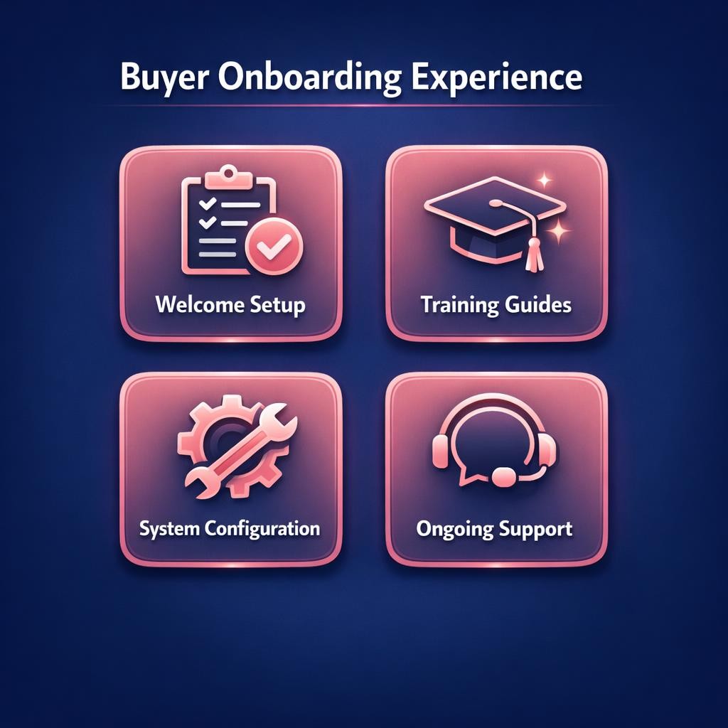 Buyer Onboarding Experience — key stats, steps and framework infographic for B2B revenue teams | Revspire