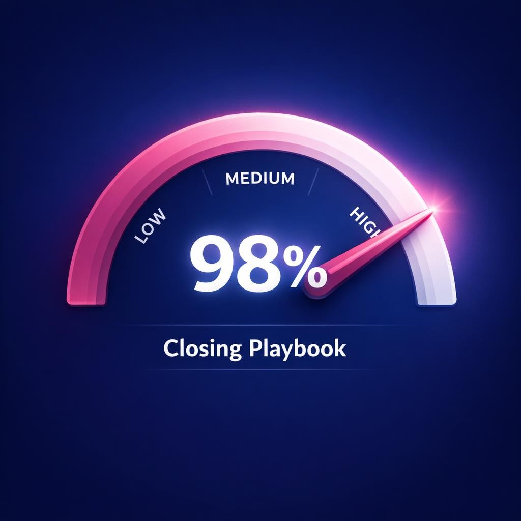 Closing Playbook — key stats, steps and framework infographic for B2B revenue teams | Revspire
