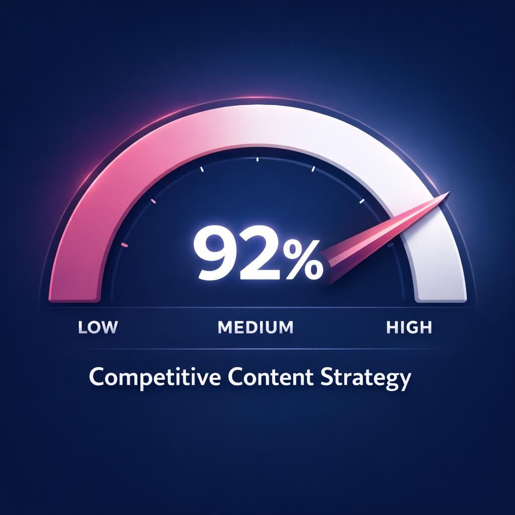 Competitive Content Strategy — key stats, steps and framework infographic for B2B revenue teams | Revspire