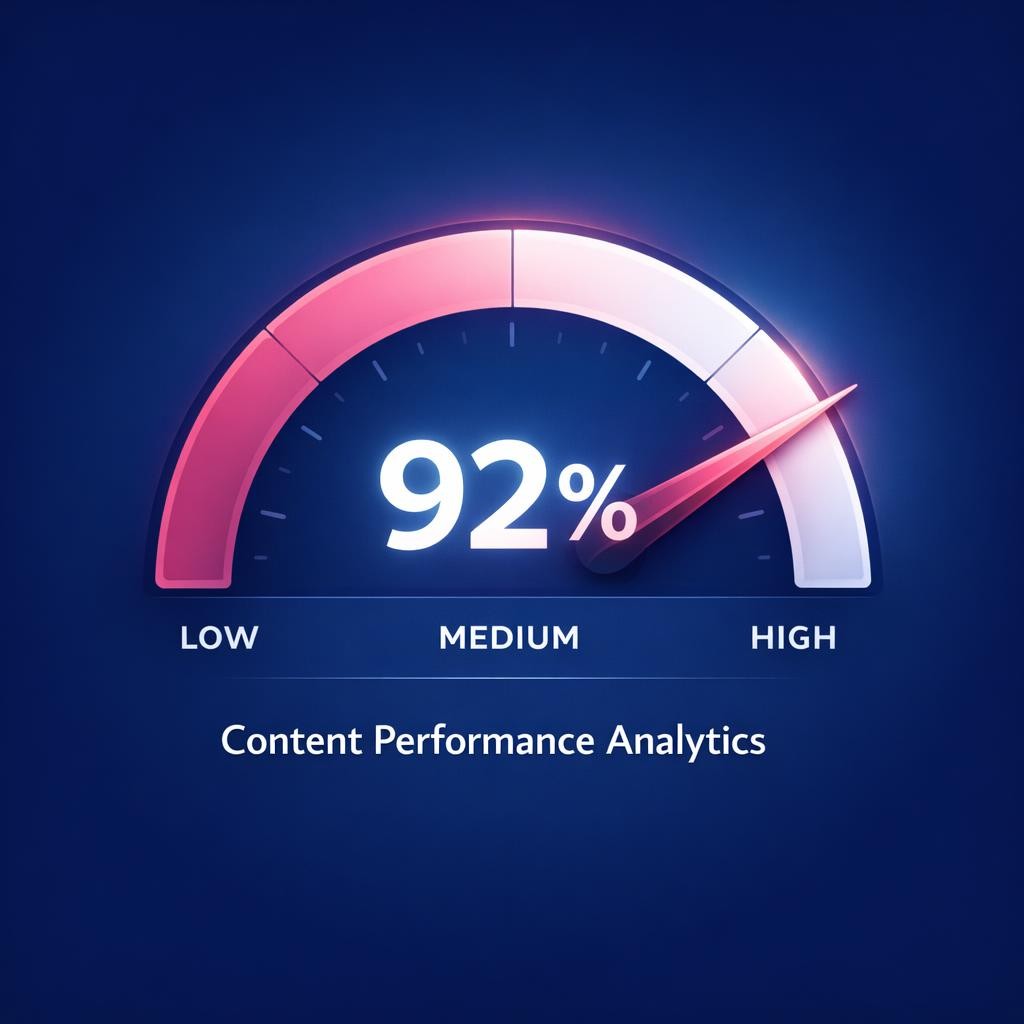 Content Performance Analytics — key stats, steps and framework infographic for B2B revenue teams | Revspire