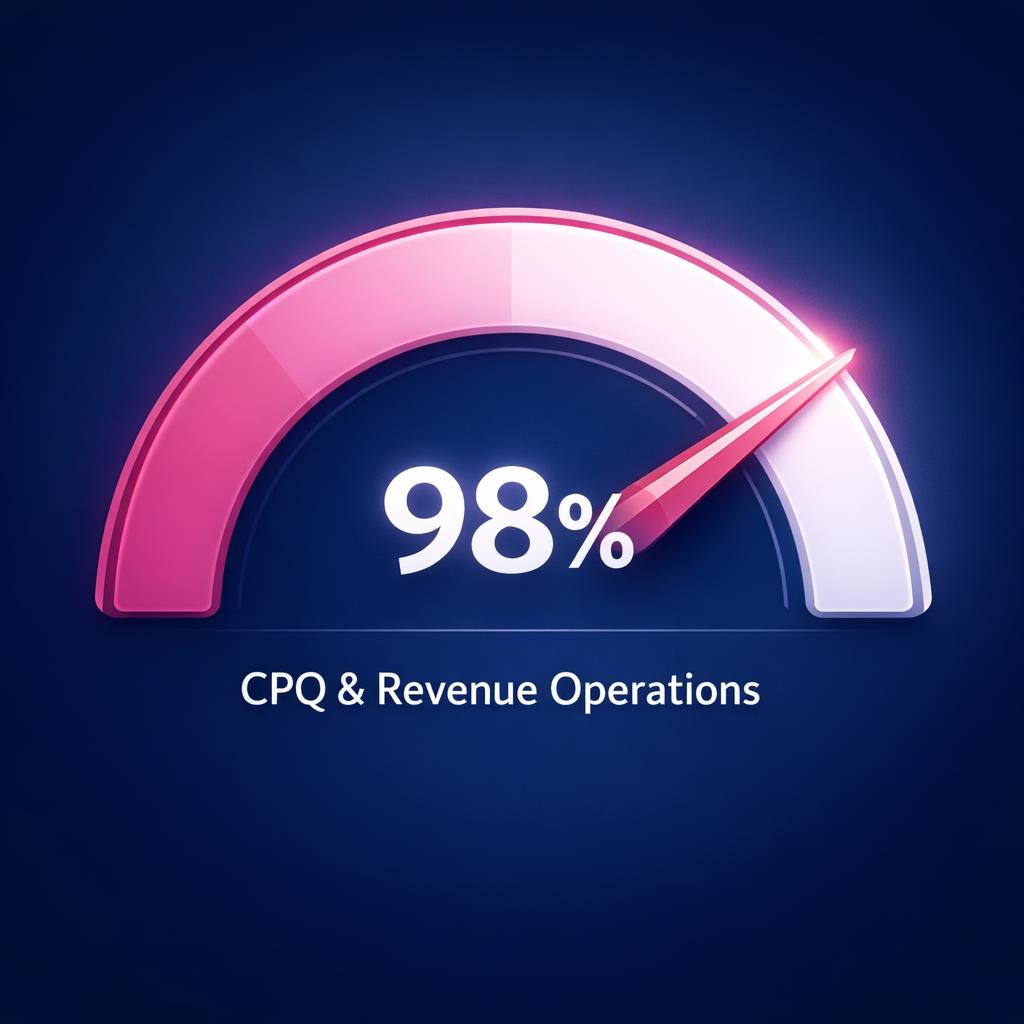 CPQ and Revenue Operations — key stats, steps and framework infographic for B2B revenue teams | Revspire