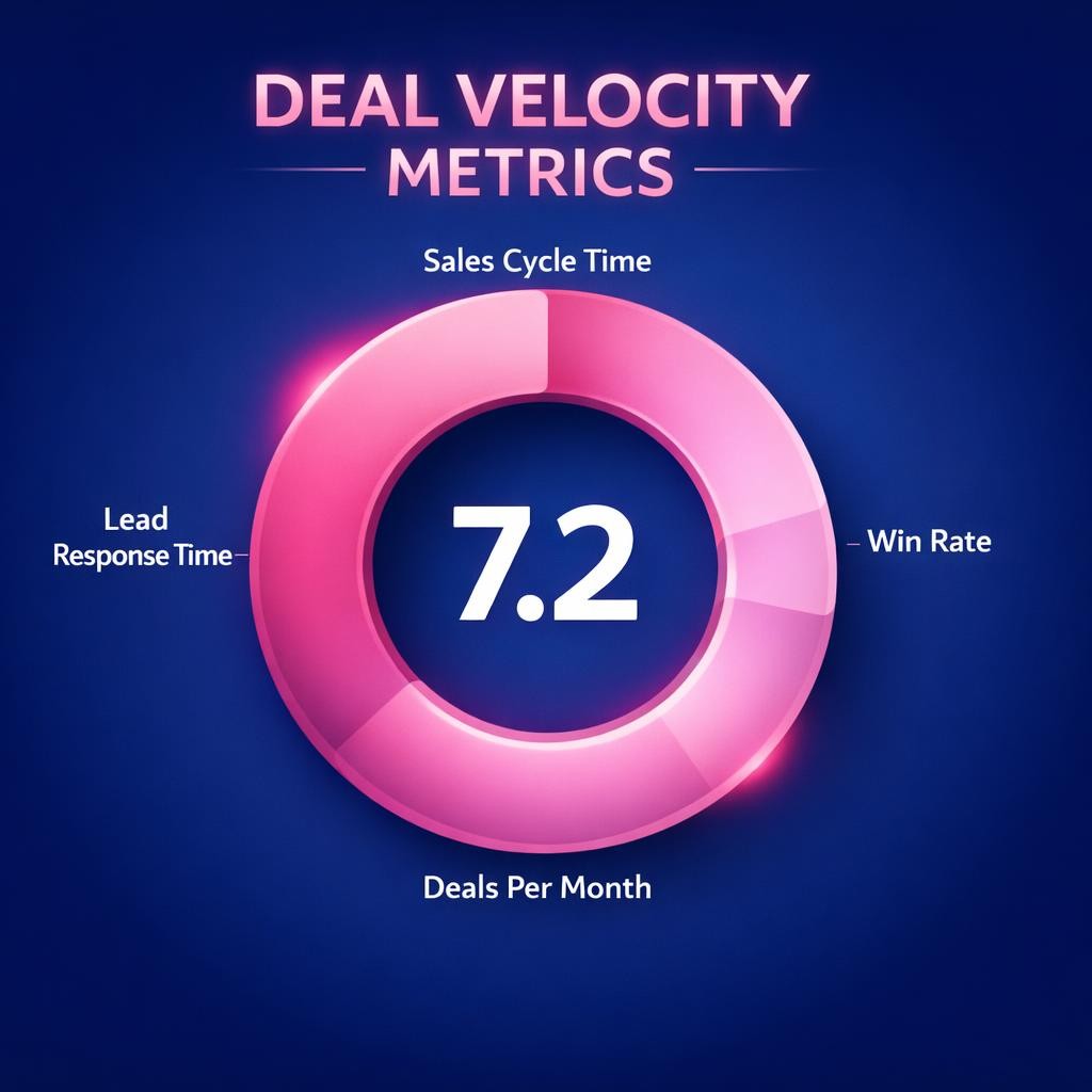 Deal Velocity Metrics — key stats, steps and framework infographic for B2B revenue teams | Revspire