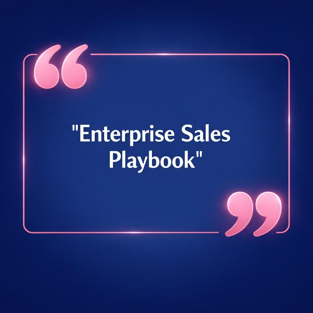 Enterprise Sales Playbook — key stats, steps and framework infographic for B2B revenue teams | Revspire