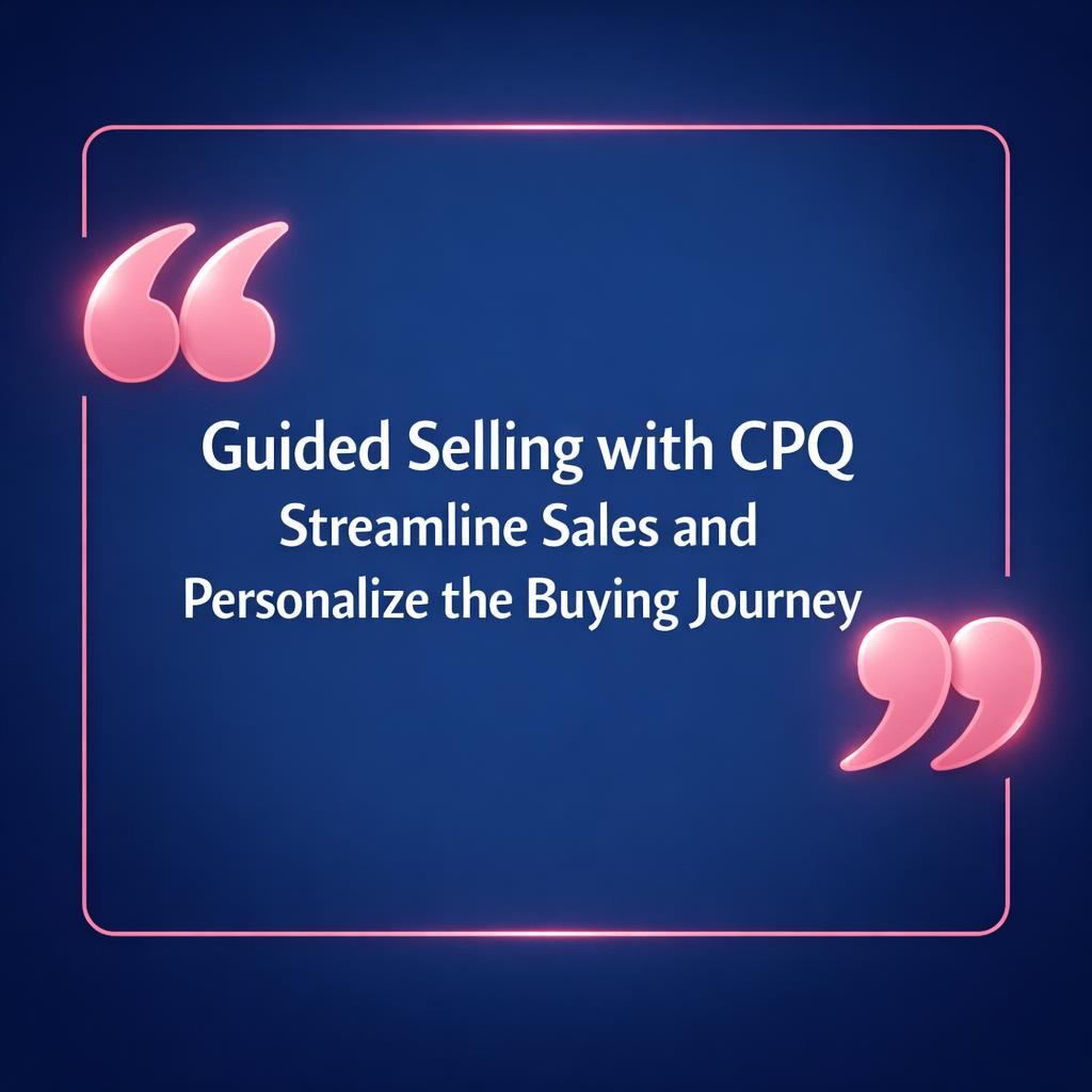Guided Selling with CPQ — key stats, steps and framework infographic for B2B revenue teams | Revspire