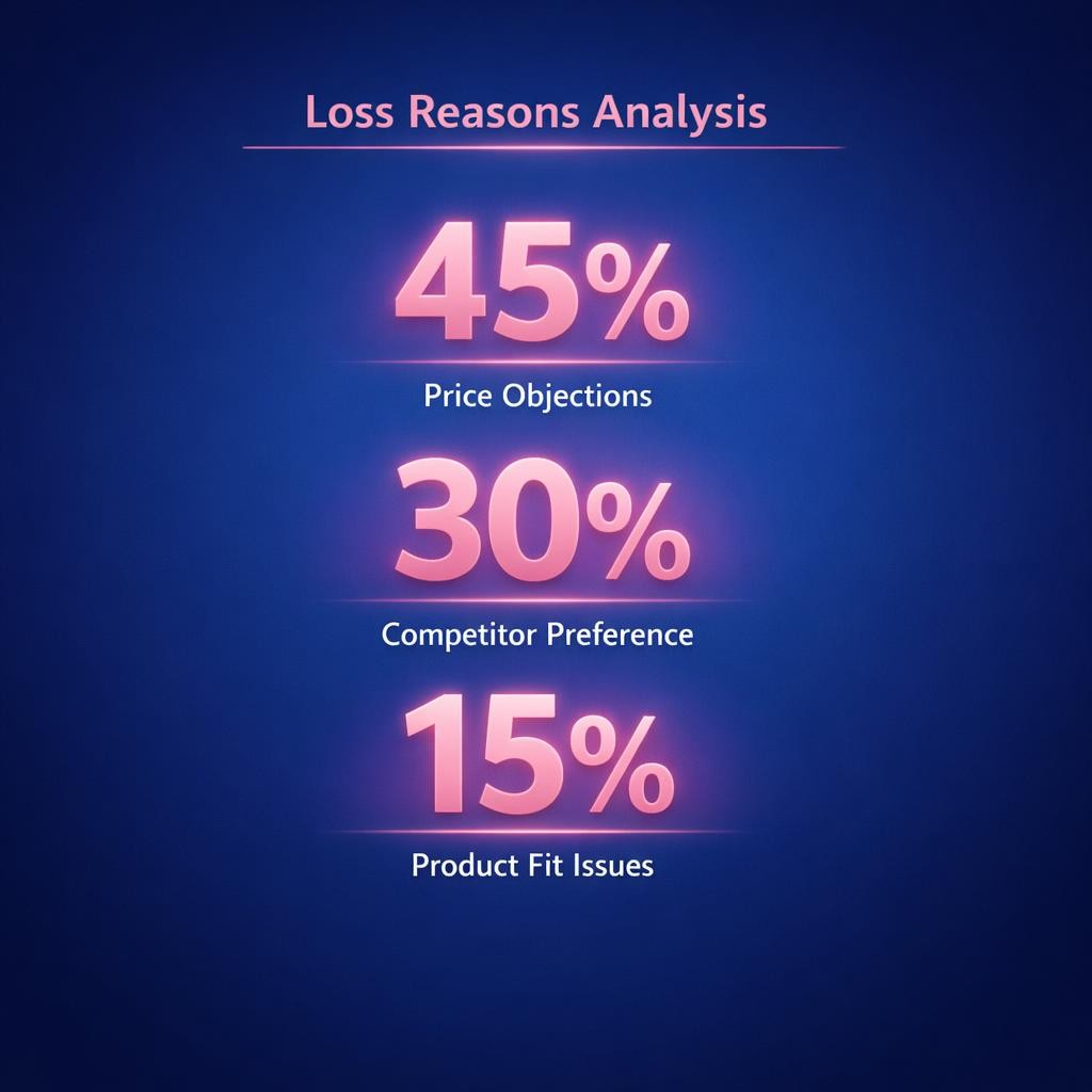 Loss Reasons Analysis — key stats, steps and framework infographic for B2B revenue teams | Revspire