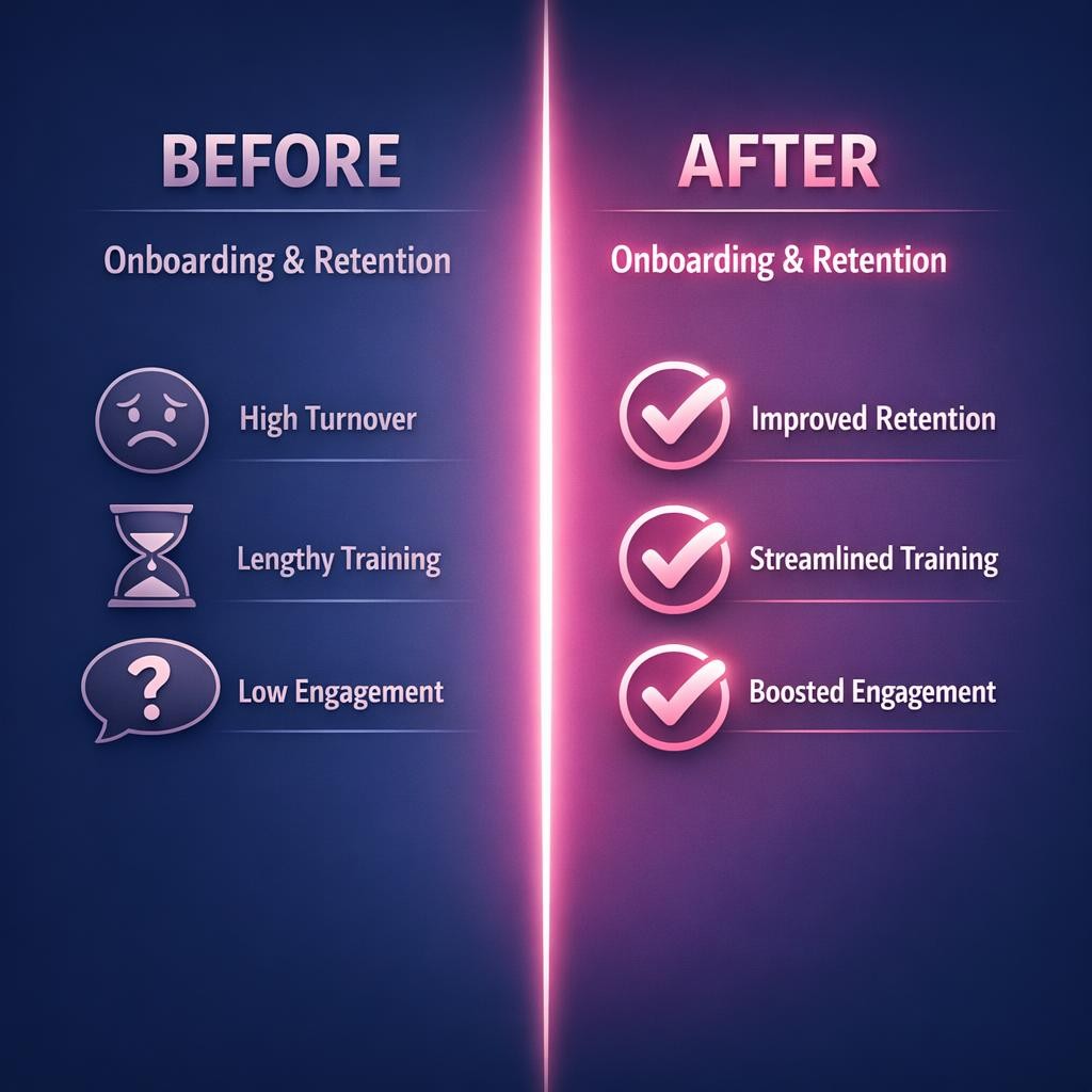 Onboarding and Retention — key stats, steps and framework infographic for B2B revenue teams | Revspire