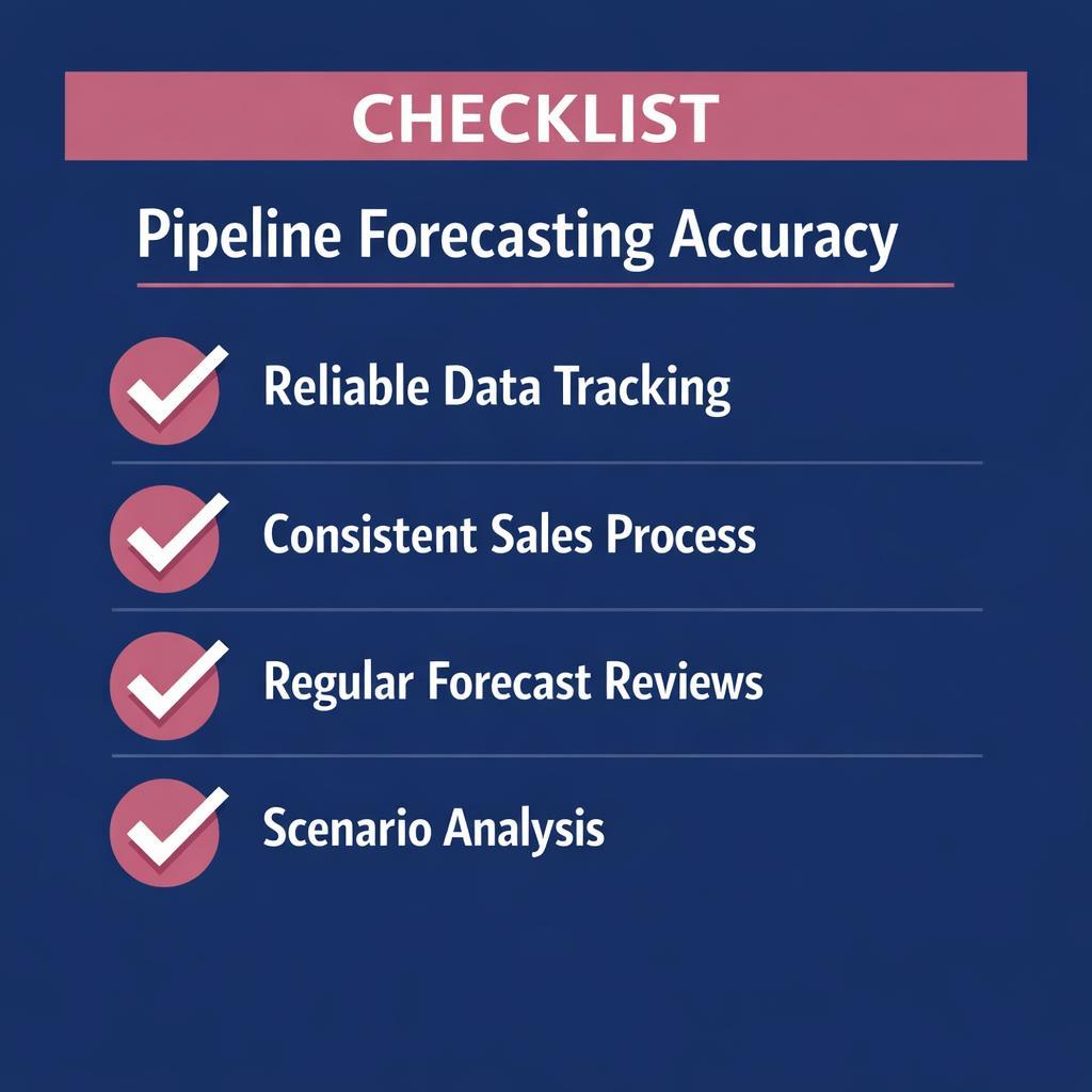 Pipeline Forecasting Accuracy — key stats, steps and framework infographic for B2B revenue teams | Revspire