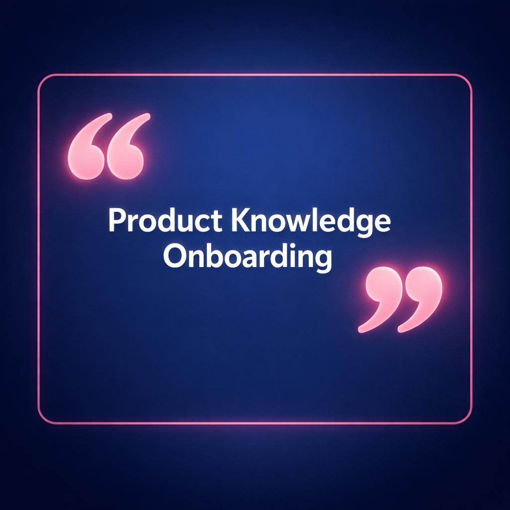 Product Knowledge Onboarding — key stats, steps and framework infographic for B2B revenue teams | Revspire