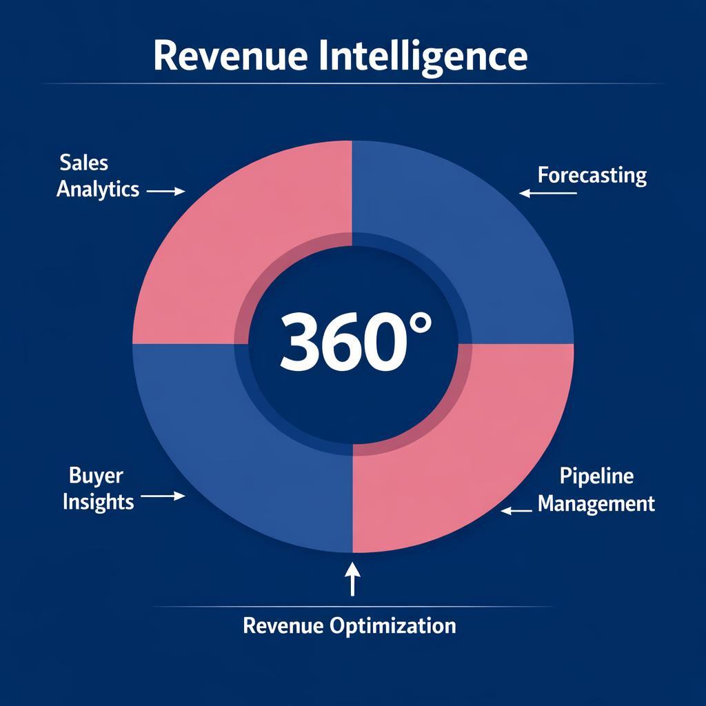 Revenue Intelligence — key stats, steps and framework infographic for B2B revenue teams | Revspire