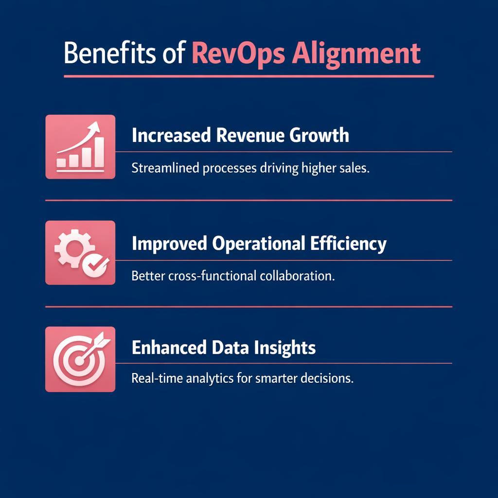RevOps Alignment — key stats, steps and framework infographic for B2B revenue teams | Revspire