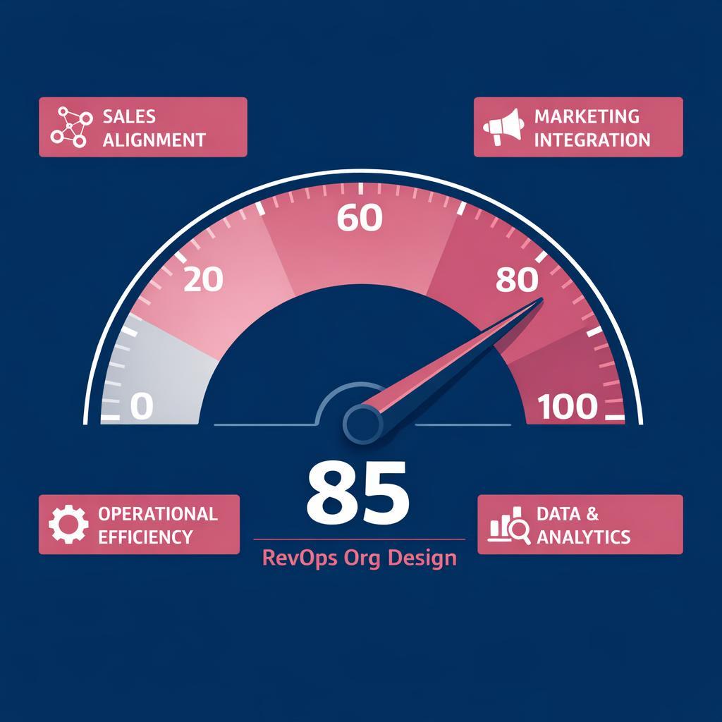 RevOps Org Design — key stats, steps and framework infographic for B2B revenue teams | Revspire