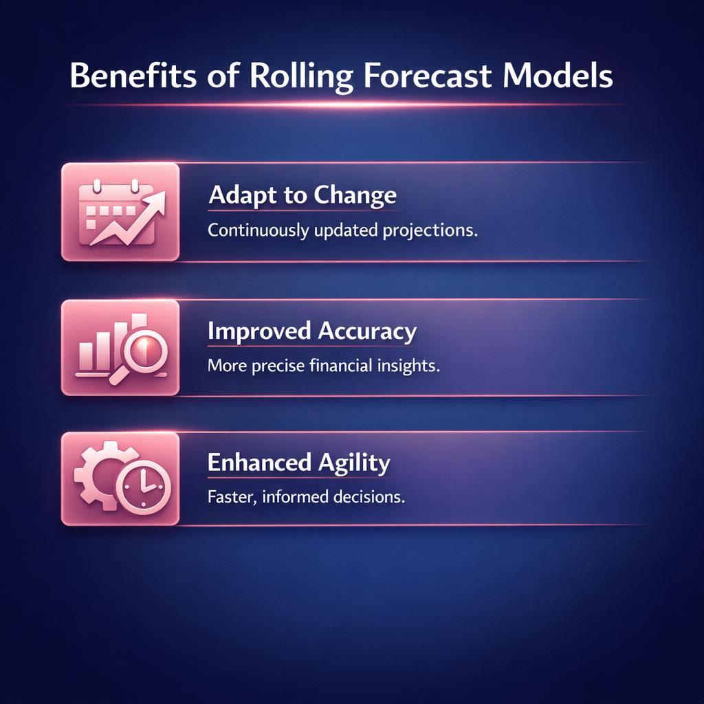 Rolling Forecast Models — key stats, steps and framework infographic for B2B revenue teams | Revspire