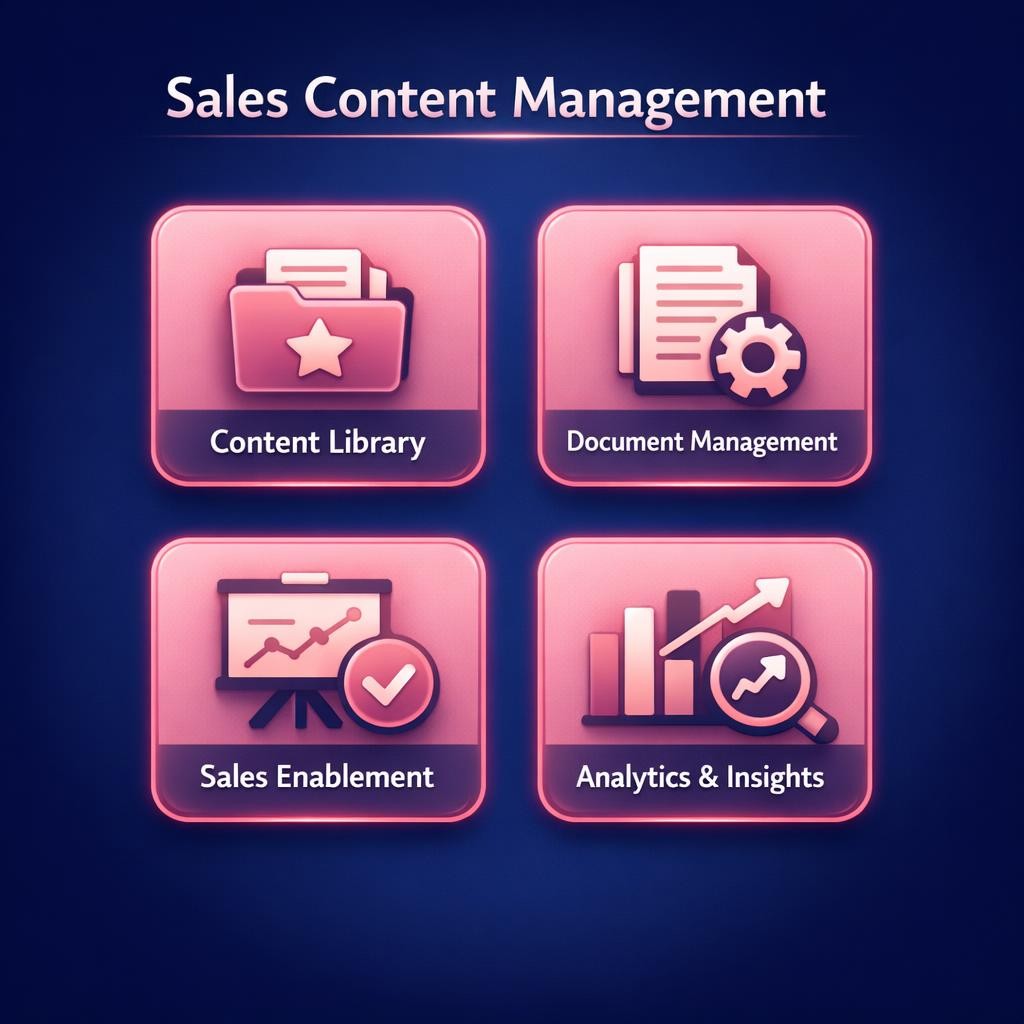 Sales Content Management — key stats, steps and framework infographic for B2B revenue teams | Revspire