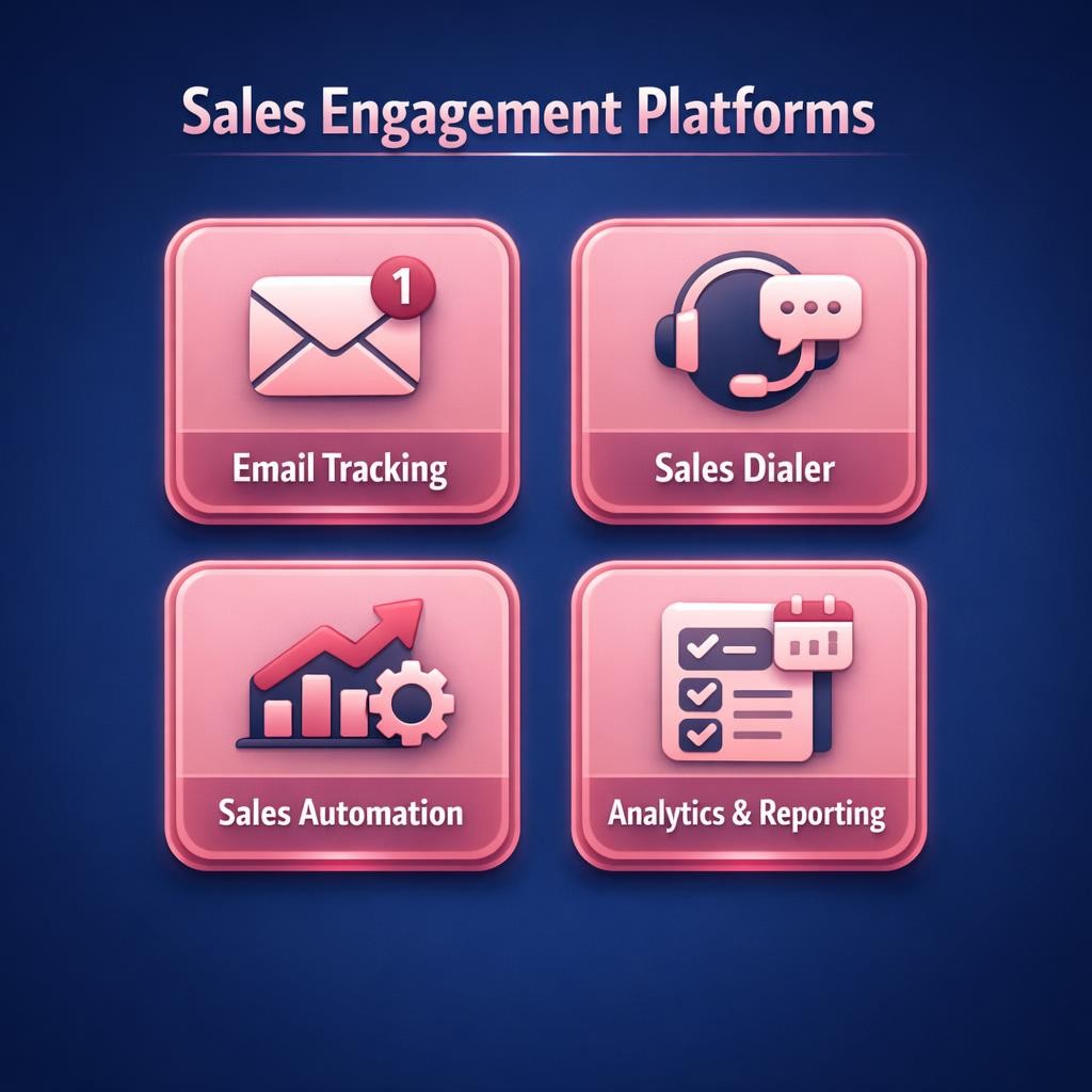 Sales Engagement Platforms — key stats, steps and framework infographic for B2B revenue teams | Revspire