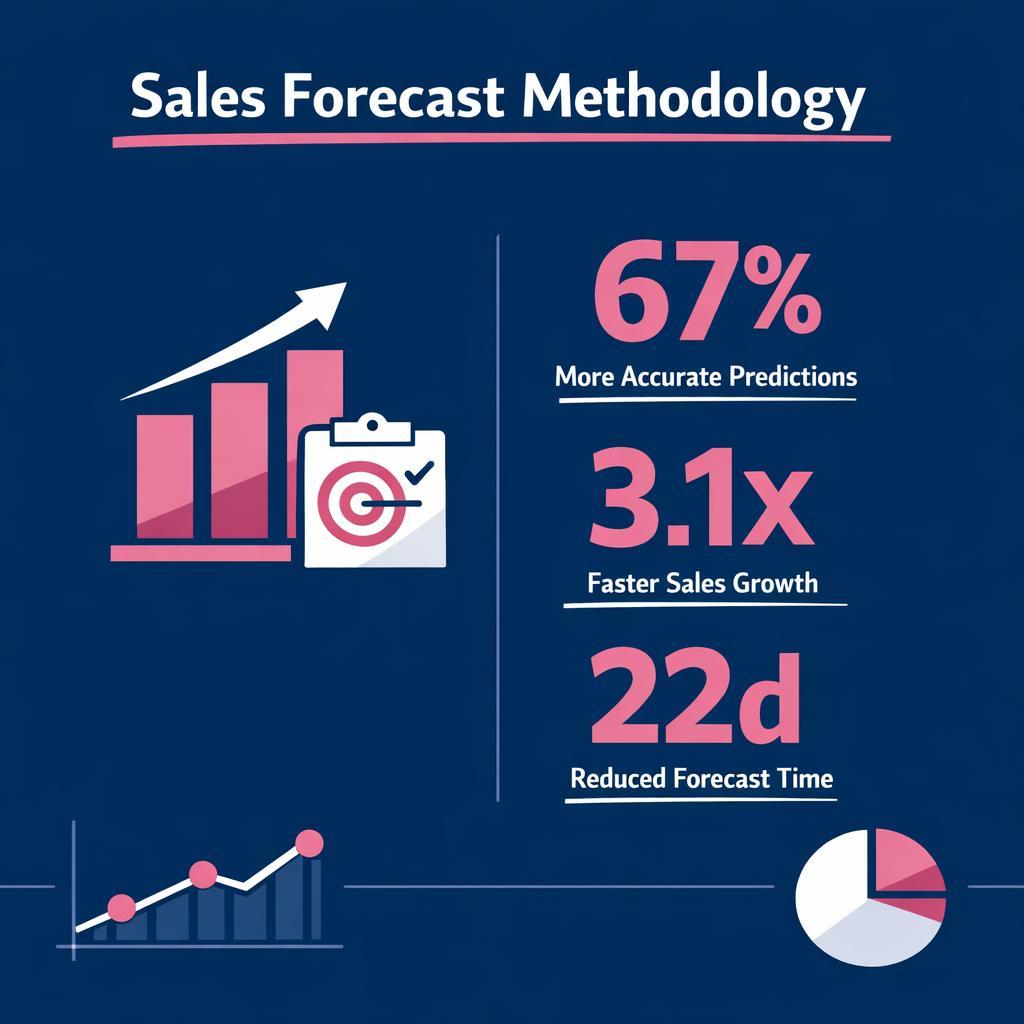 Sales Forecast Methodology — key stats, steps and framework infographic for B2B revenue teams | Revspire
